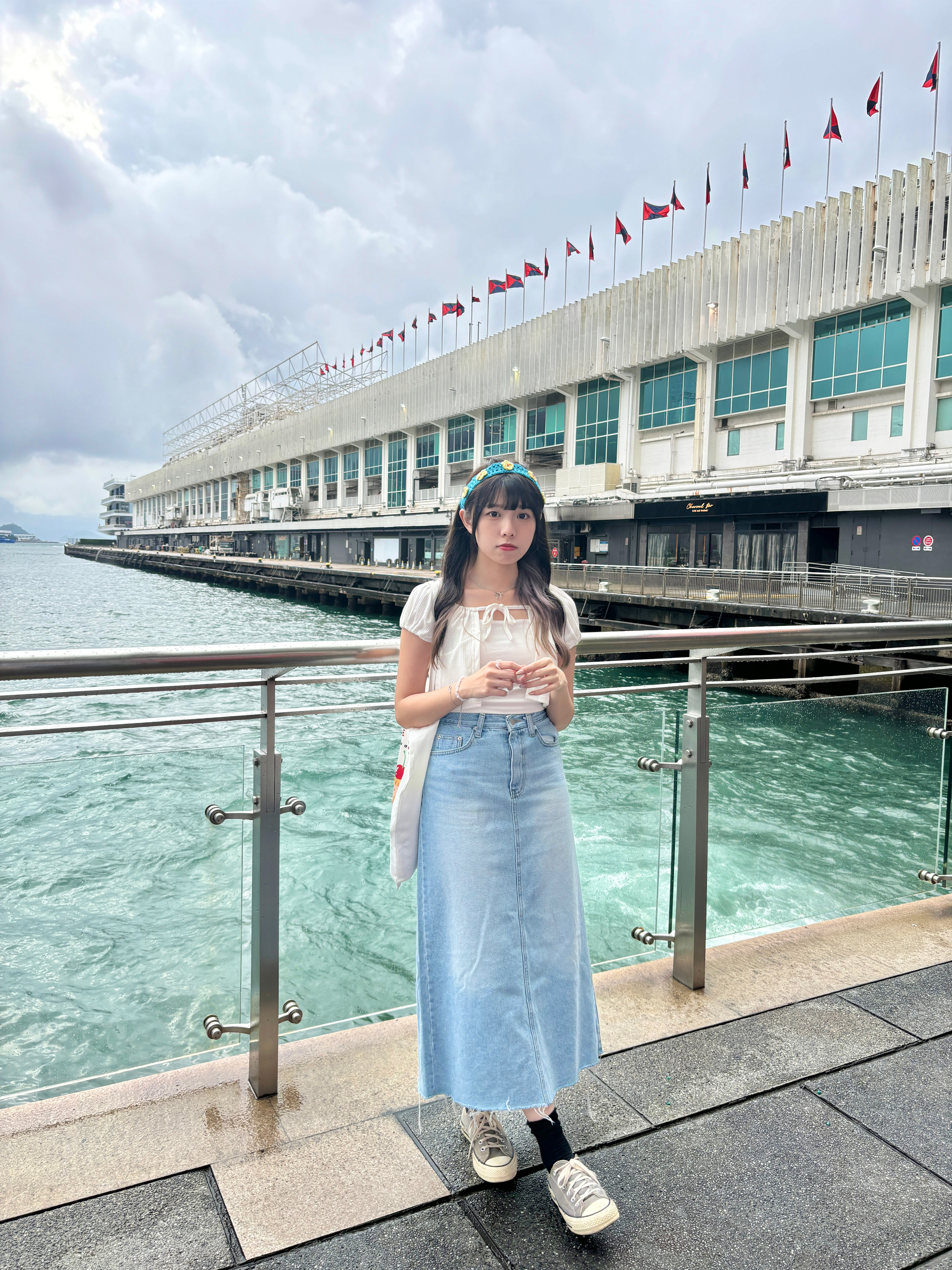 基本款必備 高個子也適合的顯瘦A-Cut牛仔長裙